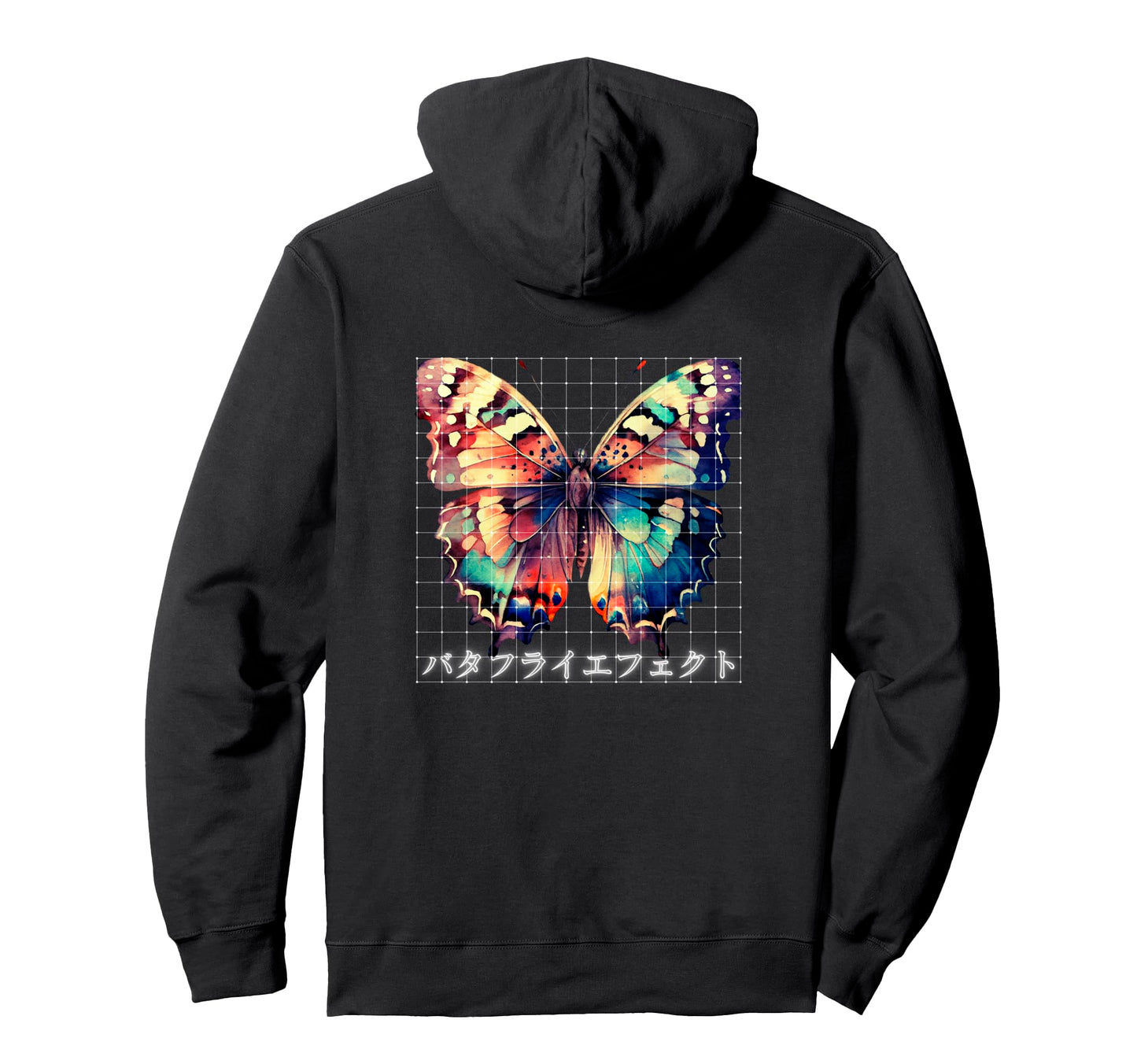 Backprint Aesthetic Japanese Butterfly Hoodie - Novelty Apparel Men Women - T-Shirt, Sweatshirt, Hoodie