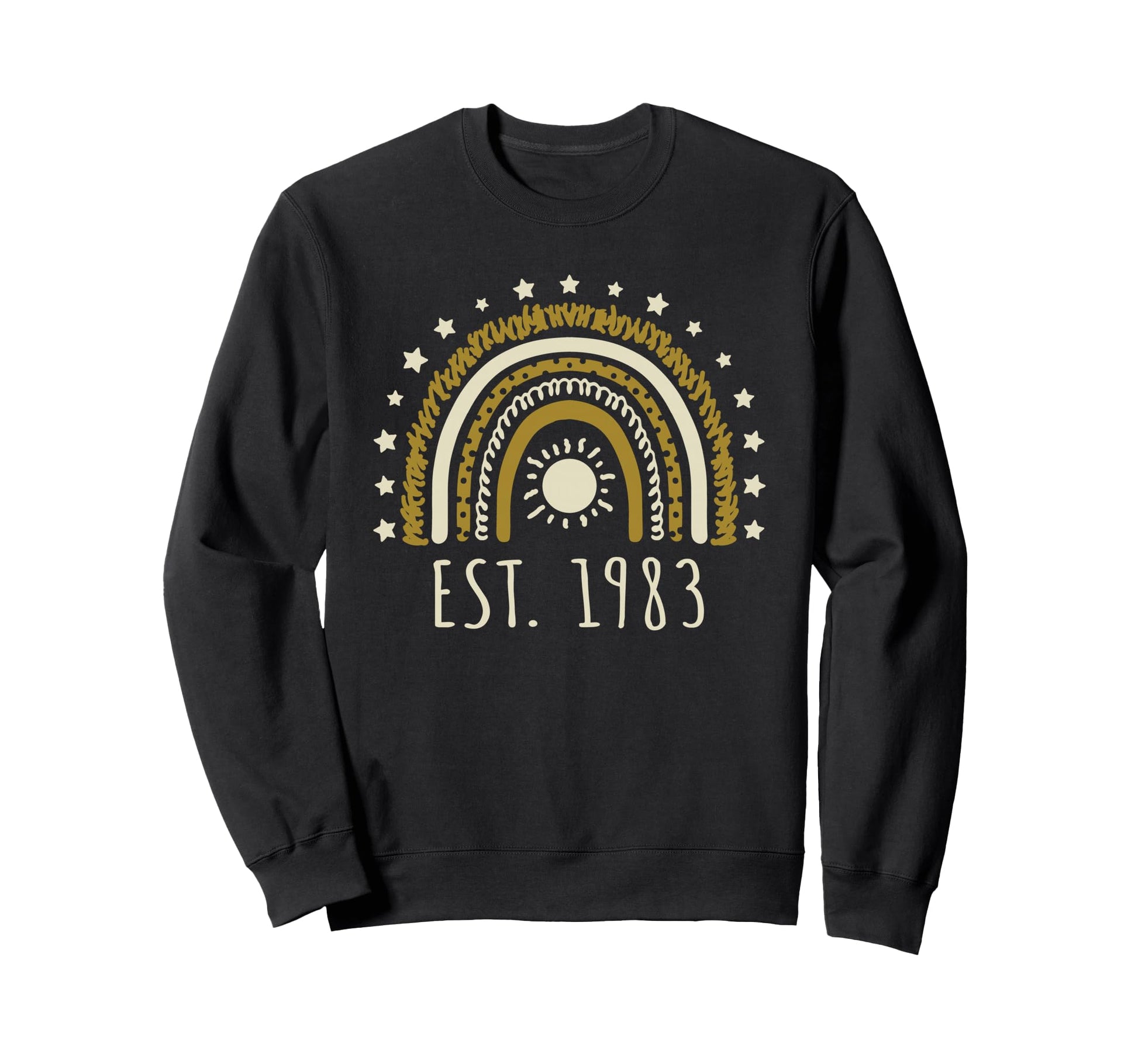 Est 1983 Rainbow Established 1983 Sweatshirt - Graphic Print Men Women - T-Shirt, Sweatshirt, Hoodie