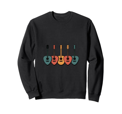 Colorful Acoustic Guitar Picks Sweatshirt - Novelty Apparel Men Women - T-Shirt, Sweatshirt, Hoodie