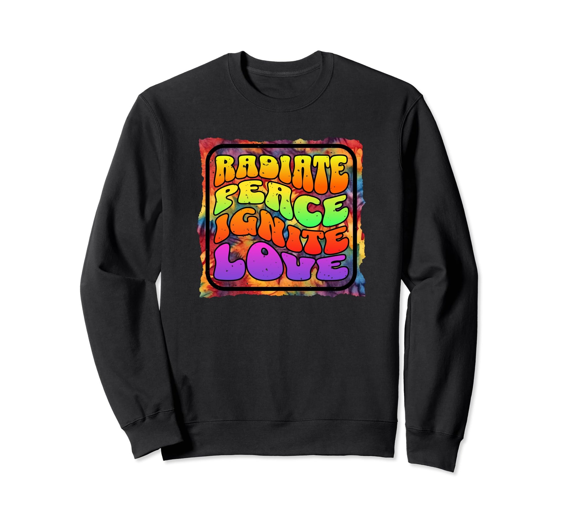 Radiate Peace Lover Hippie Boho Sweatshirt - Casual Everyday Wear Unisex - T-Shirt, Sweatshirt, Hoodie