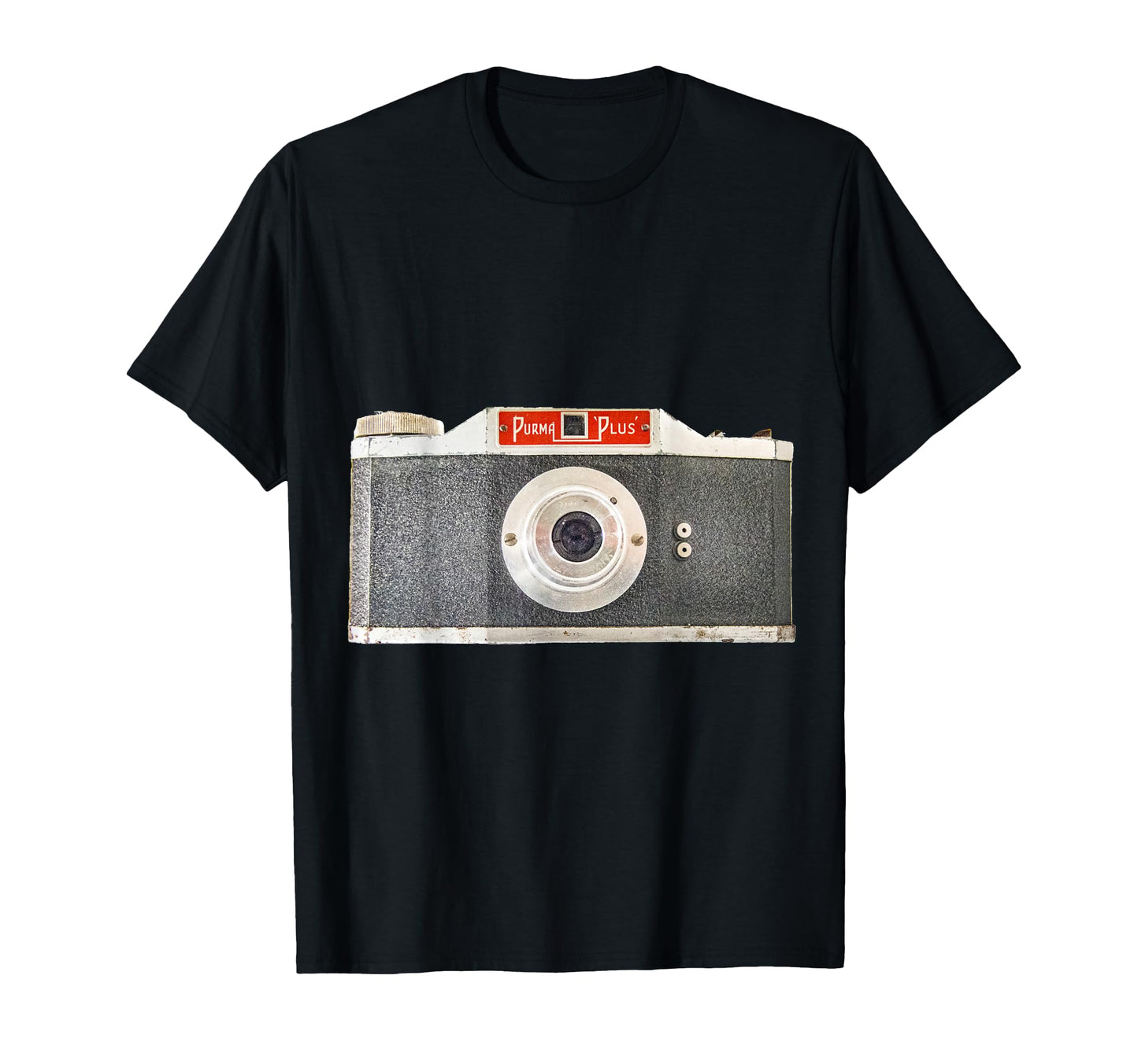 Camera Silver And Red T-Shirt - Minimalist Print Men Women - T-Shirt, Sweatshirt, Hoodie
