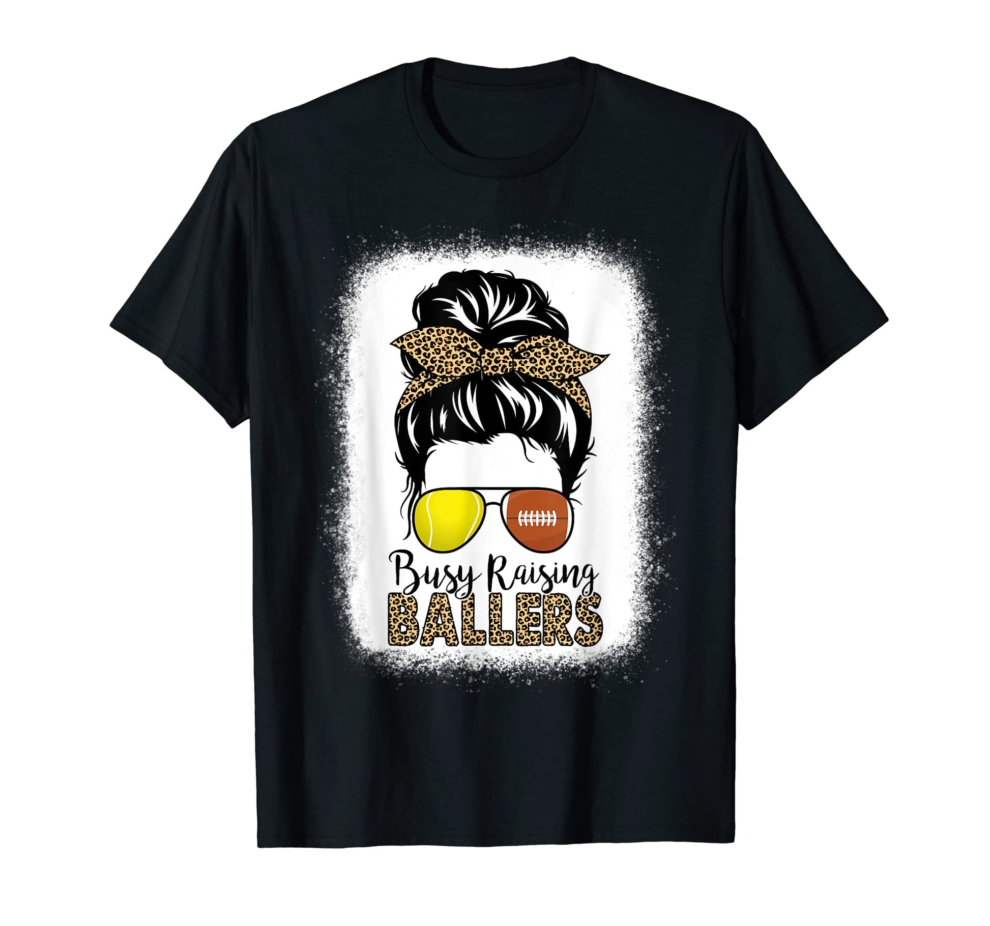 Football Tennis Mom Messy Bun Busy T-Shirt - Aesthetic Graphic Men Women - T-Shirt, Sweatshirt, Hoodie