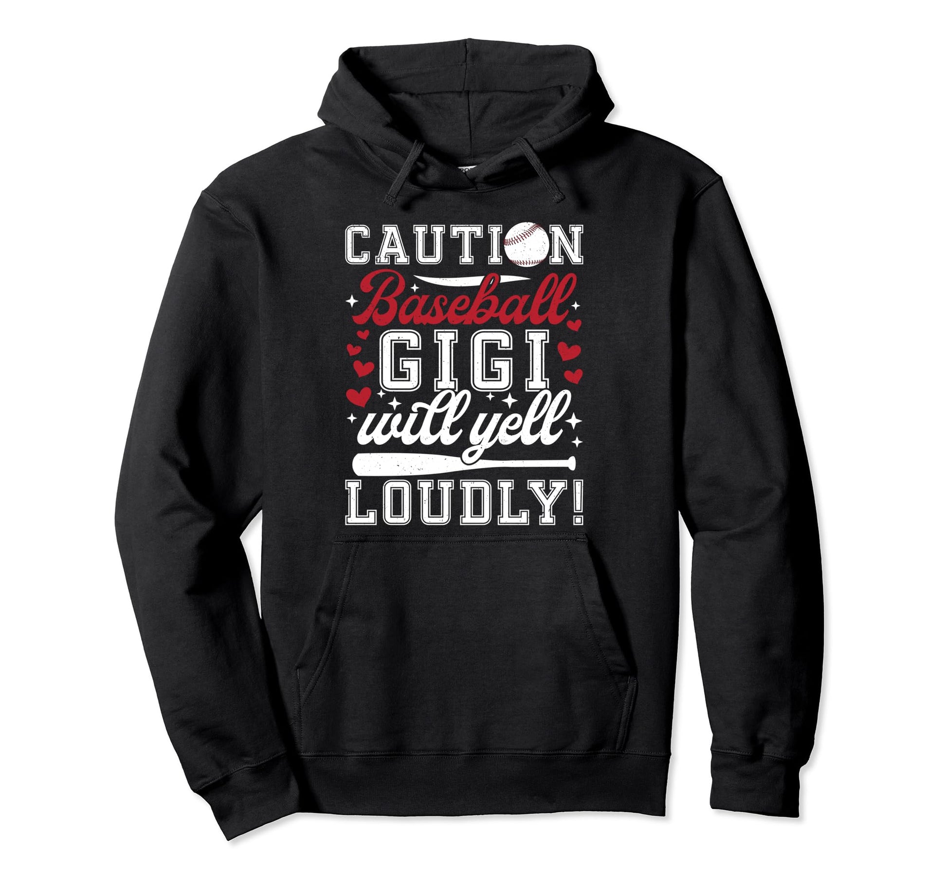 Baseball Gigi Will Yell Loudly Gigi Hoodie - Custom Art Print Men Women - T-Shirt, Sweatshirt, Hoodie