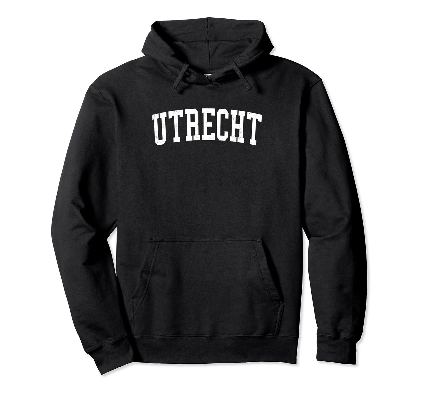 Utrecht Netherlands Distressed White Hoodie - Graphic Print Men Women - T-Shirt, Sweatshirt, Hoodie