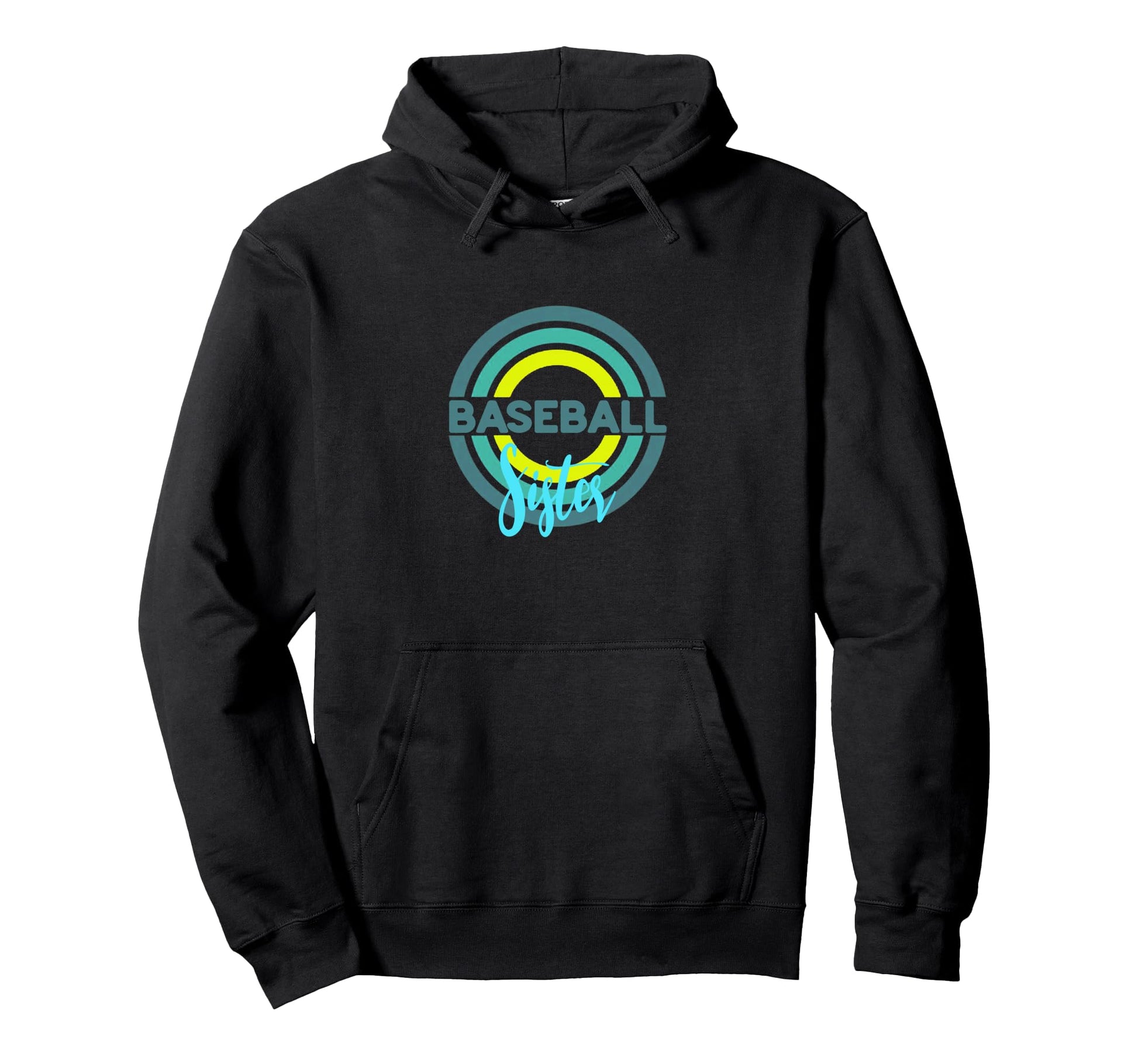 Baseball Sister Modern Baseball Circles Hoodie - Custom Art Print Men Women - T-Shirt, Sweatshirt, Hoodie