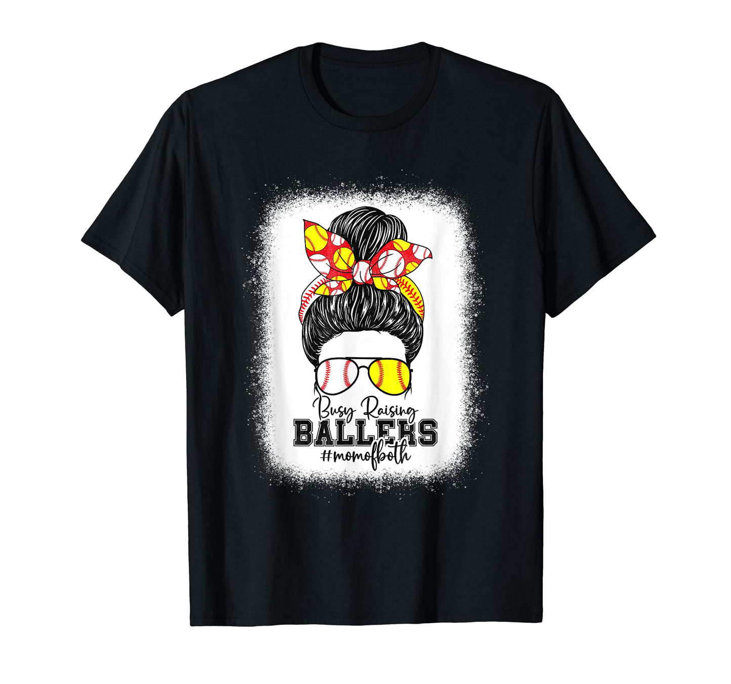 Busy Raising Ballers Softball Funny T-Shirt - Fun Novelty Design Men Women - T-Shirt, Sweatshirt, Hoodie