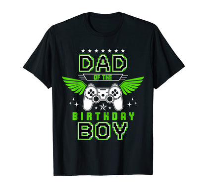 Dad Birthday Joystick Video Gamer Wing T-Shirt - Trendy Graphic Unisex - T-Shirt, Sweatshirt, Hoodie