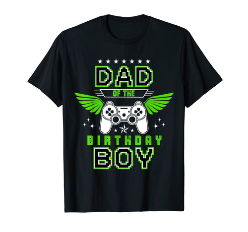 Dad Birthday Joystick Video Gamer Wing T-Shirt - Trendy Graphic Unisex - T-Shirt, Sweatshirt, Hoodie