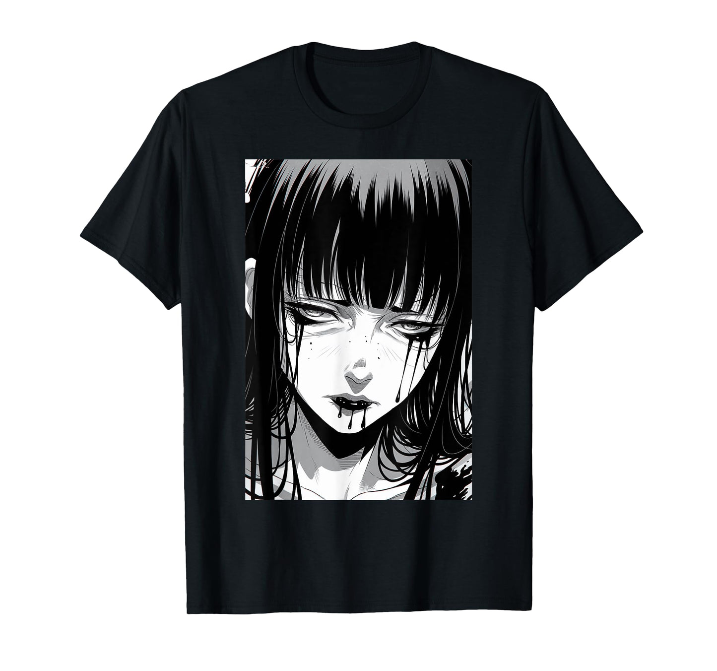 Japanese Horror Anime 90S Manga T-Shirt - Custom Art Print for Adults - T-Shirt, Sweatshirt, Hoodie