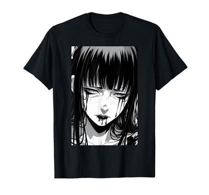 Japanese Horror Anime 90S Manga T-Shirt - Custom Art Print for Adults - T-Shirt, Sweatshirt, Hoodie