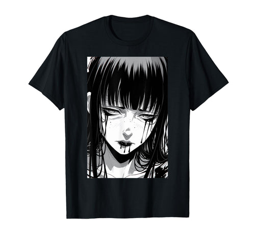 Japanese Horror Anime 90S Manga T-Shirt - Custom Art Print for Adults - T-Shirt, Sweatshirt, Hoodie