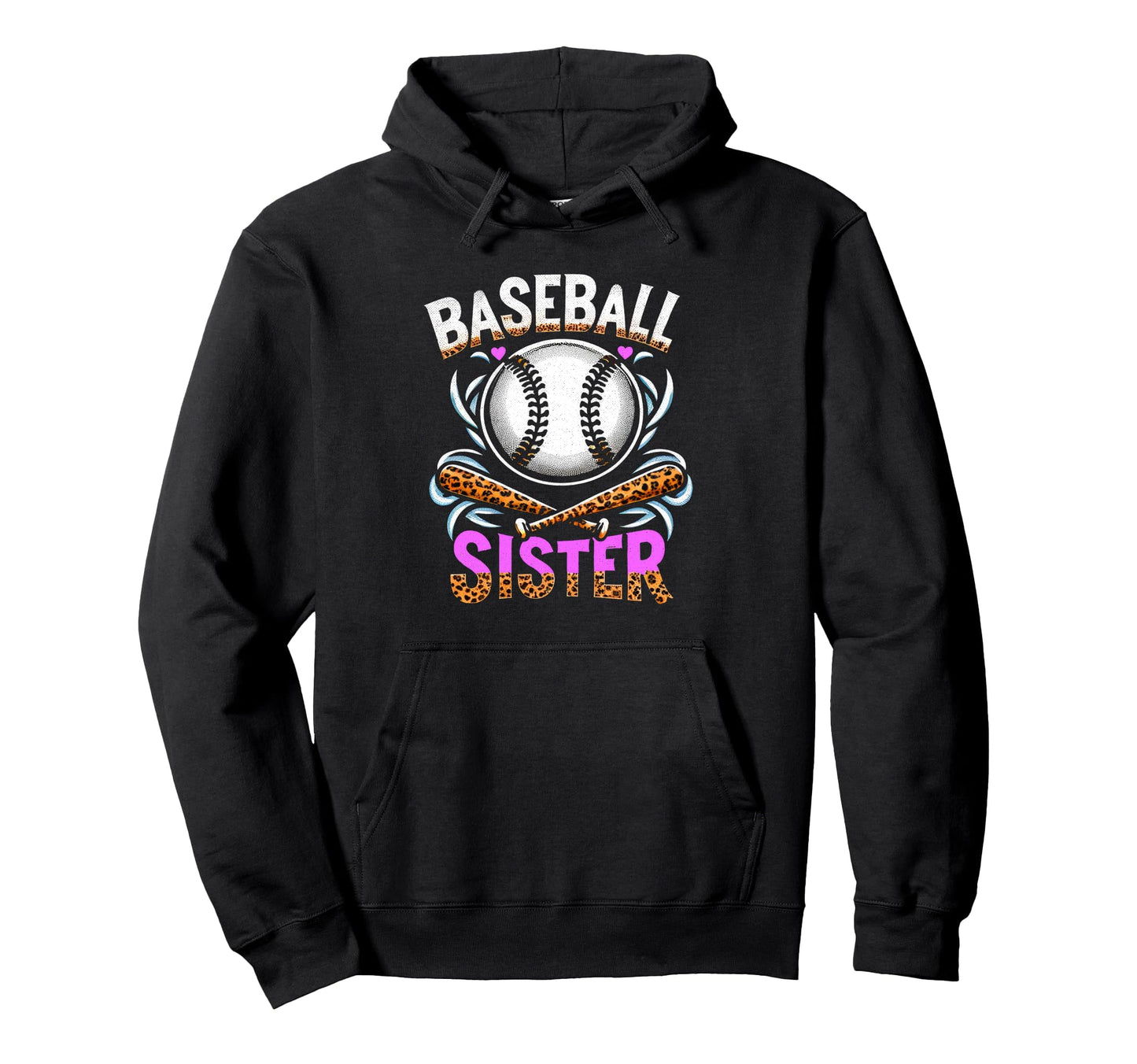 Baseball Sister Hoodie - Casual Everyday Wear Unisex - T-Shirt, Sweatshirt, Hoodie