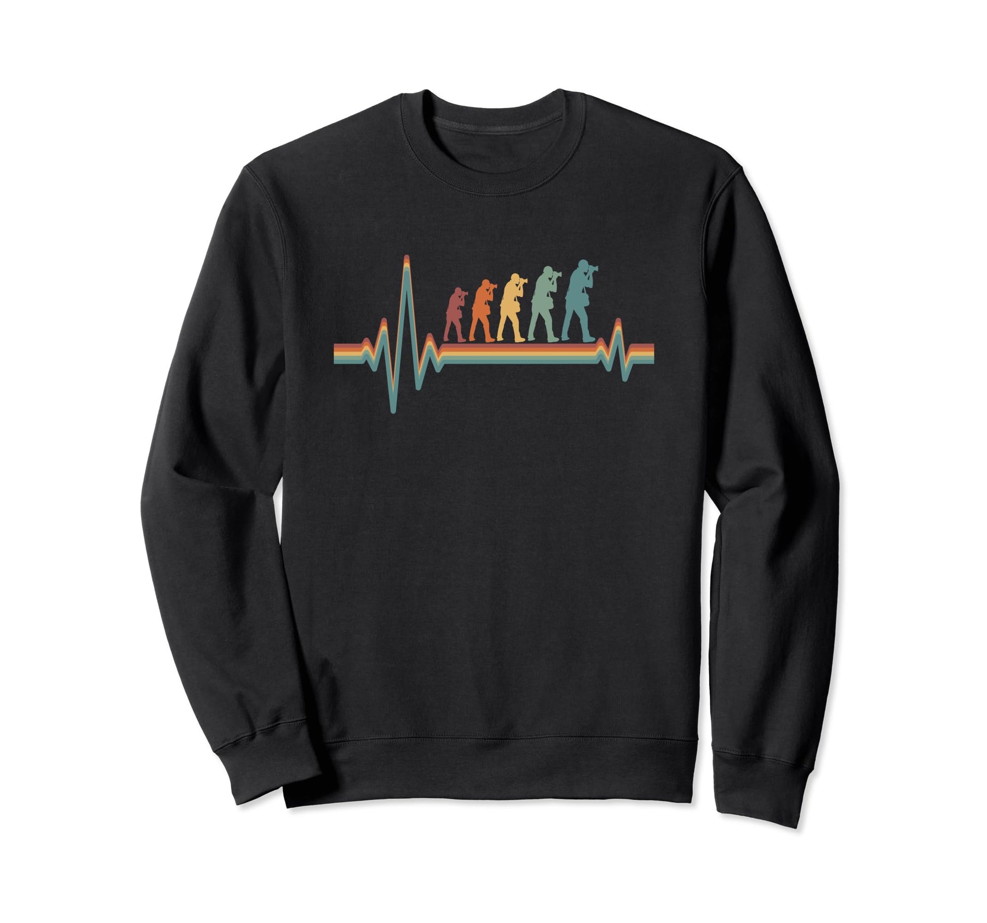 Photography Camera Photographer Ekg Sweatshirt - Novelty Apparel Unisex - T-Shirt, Sweatshirt, Hoodie
