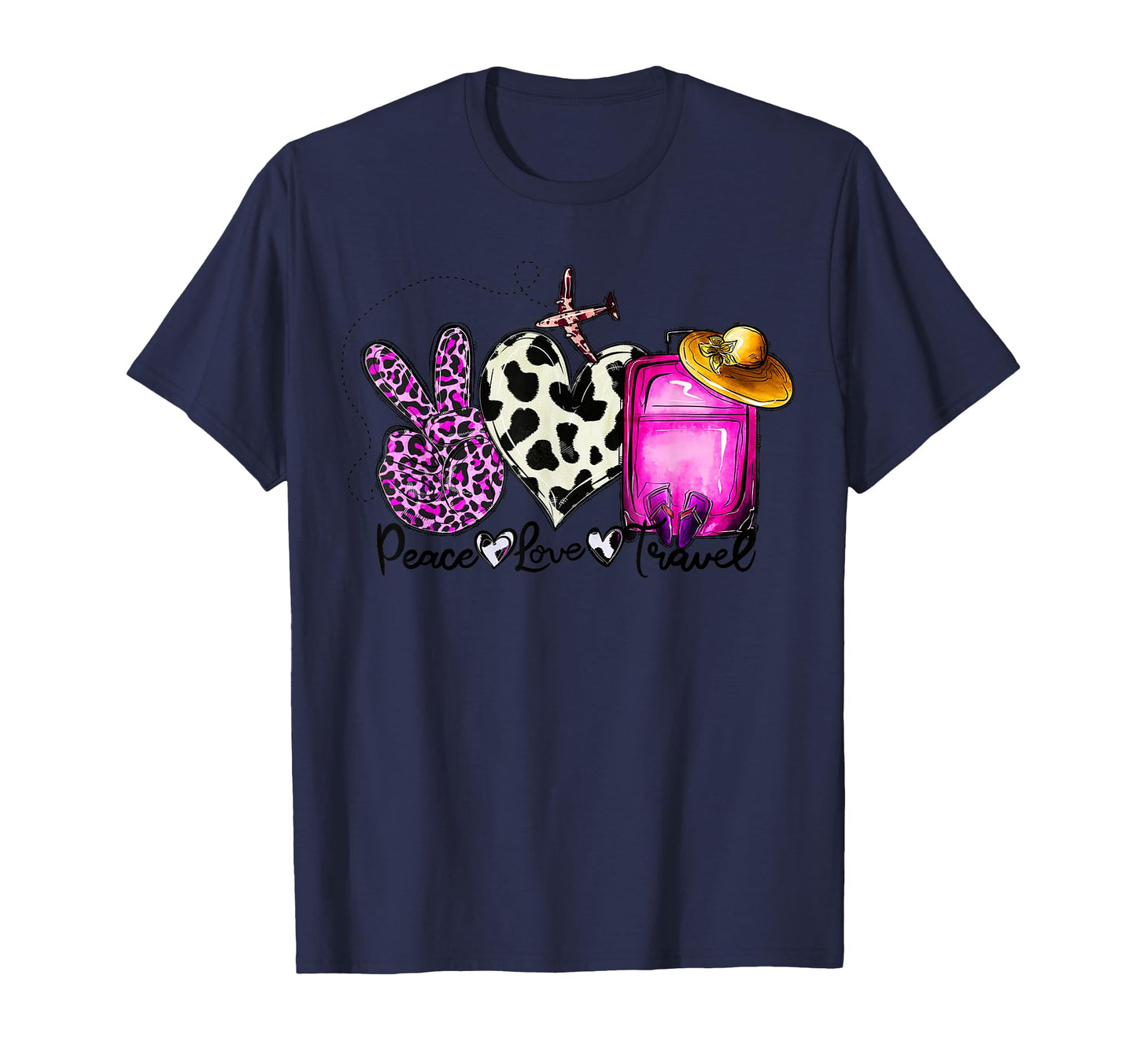 Peace Love Travel T-Shirt - Streetwear Style Men Women - T-Shirt, Sweatshirt, Hoodie