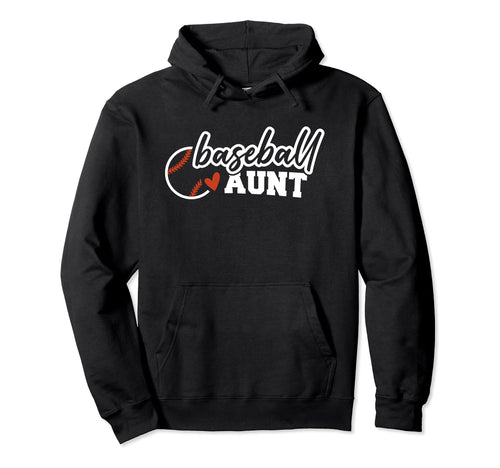 Baseball Aunt Funny Leopard Baseball Hoodie - Minimalist Print for Adults - T-Shirt, Sweatshirt, Hoodie