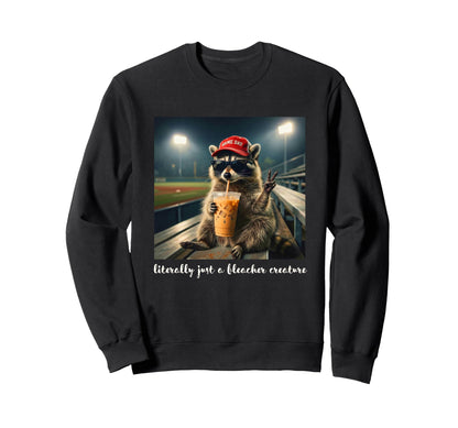 Game Day Vibes Racoon Meme Baseball Sweatshirt - Trendy Graphic Men Women - T-Shirt, Sweatshirt, Hoodie