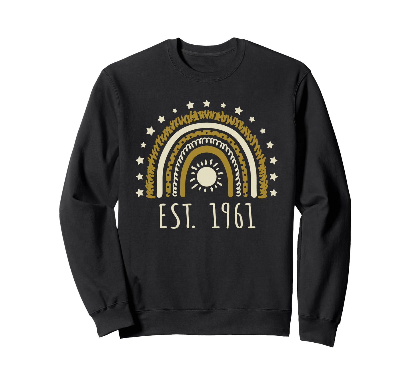 Est 1961 Rainbow Established 1961 Sweatshirt - Custom Art Print Unisex - T-Shirt, Sweatshirt, Hoodie