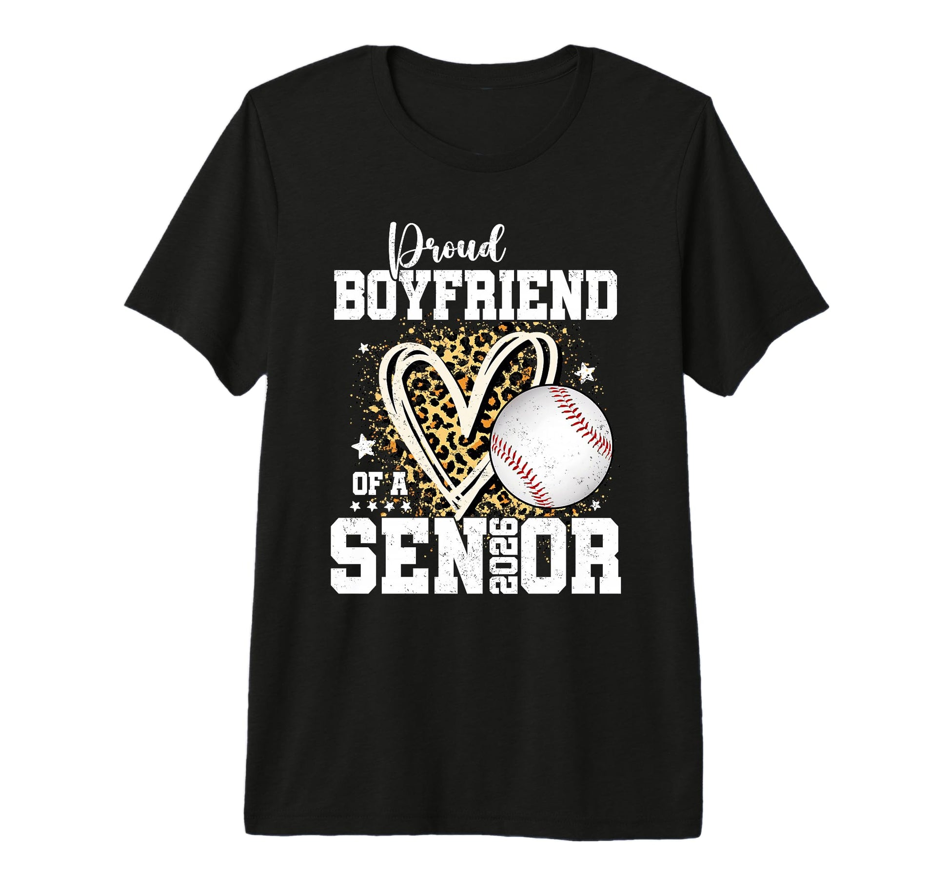 Proud Boyfriend 2026 Senior Baseball T-Shirt - Custom Art Print for Adults - T-Shirt, Sweatshirt, Hoodie