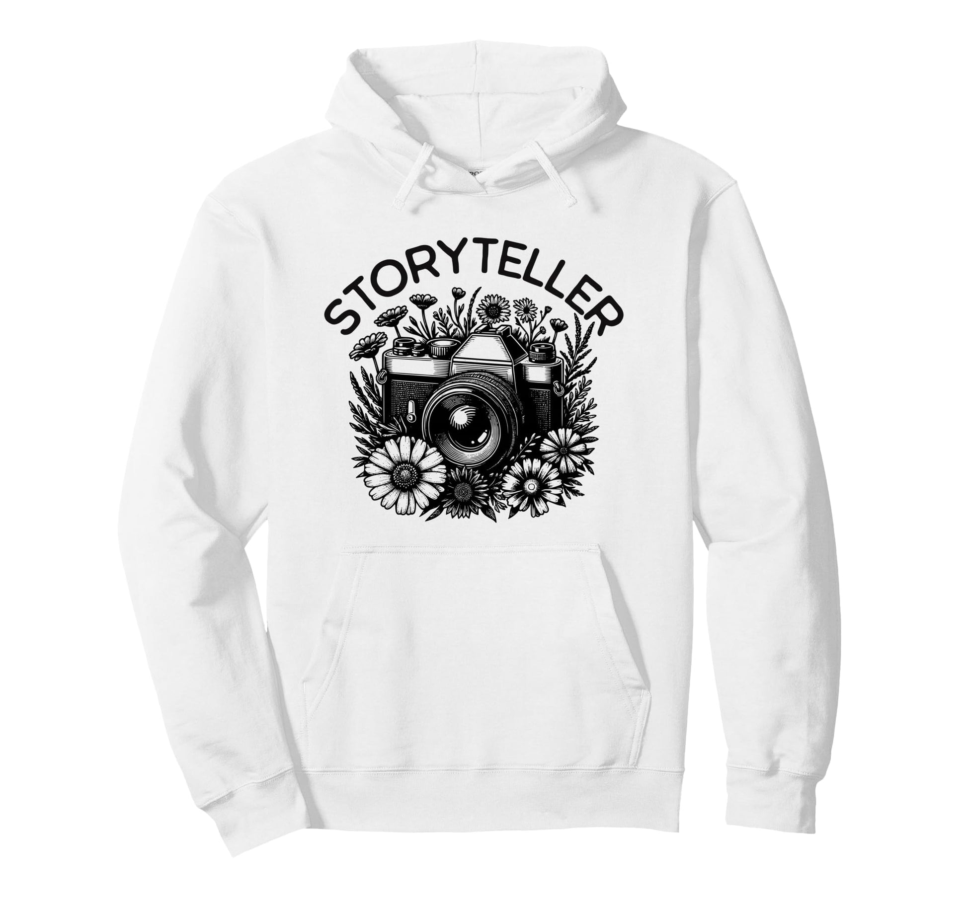 Travel Photography Camera Wildflowers Hoodie - Novelty Apparel Unisex - T-Shirt, Sweatshirt, Hoodie