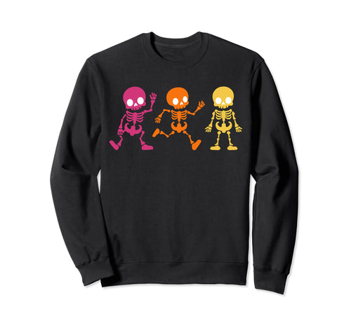 Funky Groovy Hippe Boho Skeletons Sweatshirt - Trendy Graphic Men Women - T-Shirt, Sweatshirt, Hoodie
