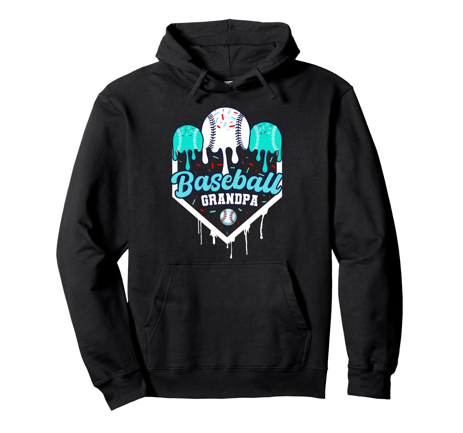 Baseball Grandpa Ice Cram Drip Home Hoodie - Custom Art Print Men Women - T-Shirt, Sweatshirt, Hoodie