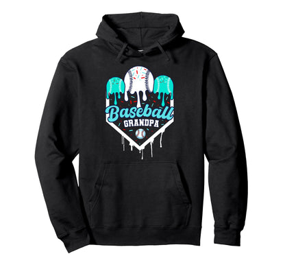 Baseball Grandpa Ice Cram Drip Home Hoodie - Custom Art Print Men Women - T-Shirt, Sweatshirt, Hoodie