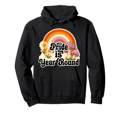 Rainbow Pride Is Year Round Daisies Hoodie - Streetwear Style for Adults - T-Shirt, Sweatshirt, Hoodie