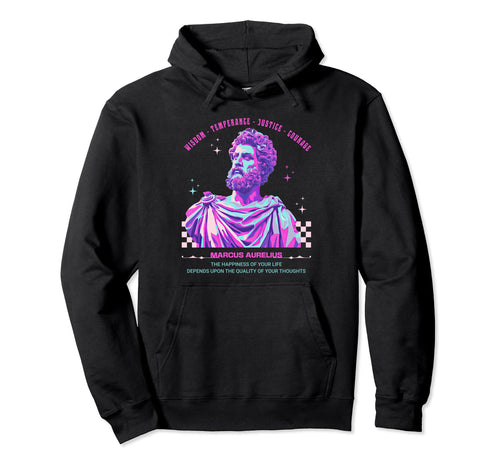 Marcus Aurelius Y2K Aesthetic Stoic Hoodie - Casual Everyday Wear Unisex - T-Shirt, Sweatshirt, Hoodie