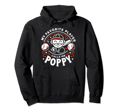 Baseball Grandpa Grandfather Gramps Hoodie - Minimalist Print for Adults - T-Shirt, Sweatshirt, Hoodie