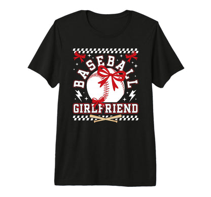 Baseball Girlfriend Coquette Baseball T-Shirt - Unique Graphic Men Women - T-Shirt, Sweatshirt, Hoodie