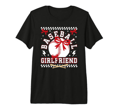 Baseball Girlfriend Coquette Baseball T-Shirt - Unique Graphic Men Women - T-Shirt, Sweatshirt, Hoodie