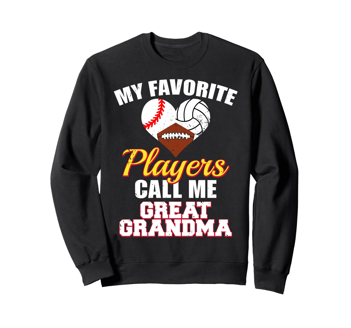 My Favorite Baseball Volleyball Sweatshirt - Graphic Print Men Women - T-Shirt, Sweatshirt, Hoodie