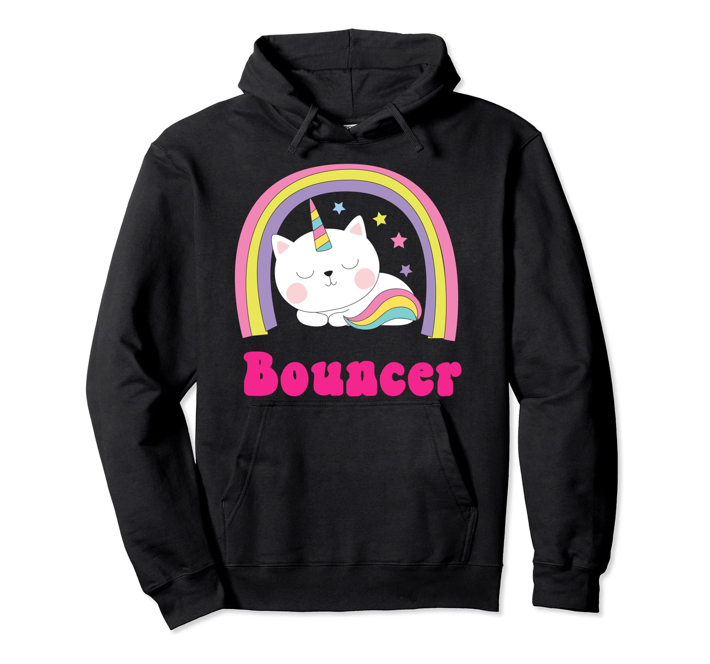 Bouncer Shirts Sarcastic Rainbow Funny Hoodie - Graphic Print for Adults - T-Shirt, Sweatshirt, Hoodie