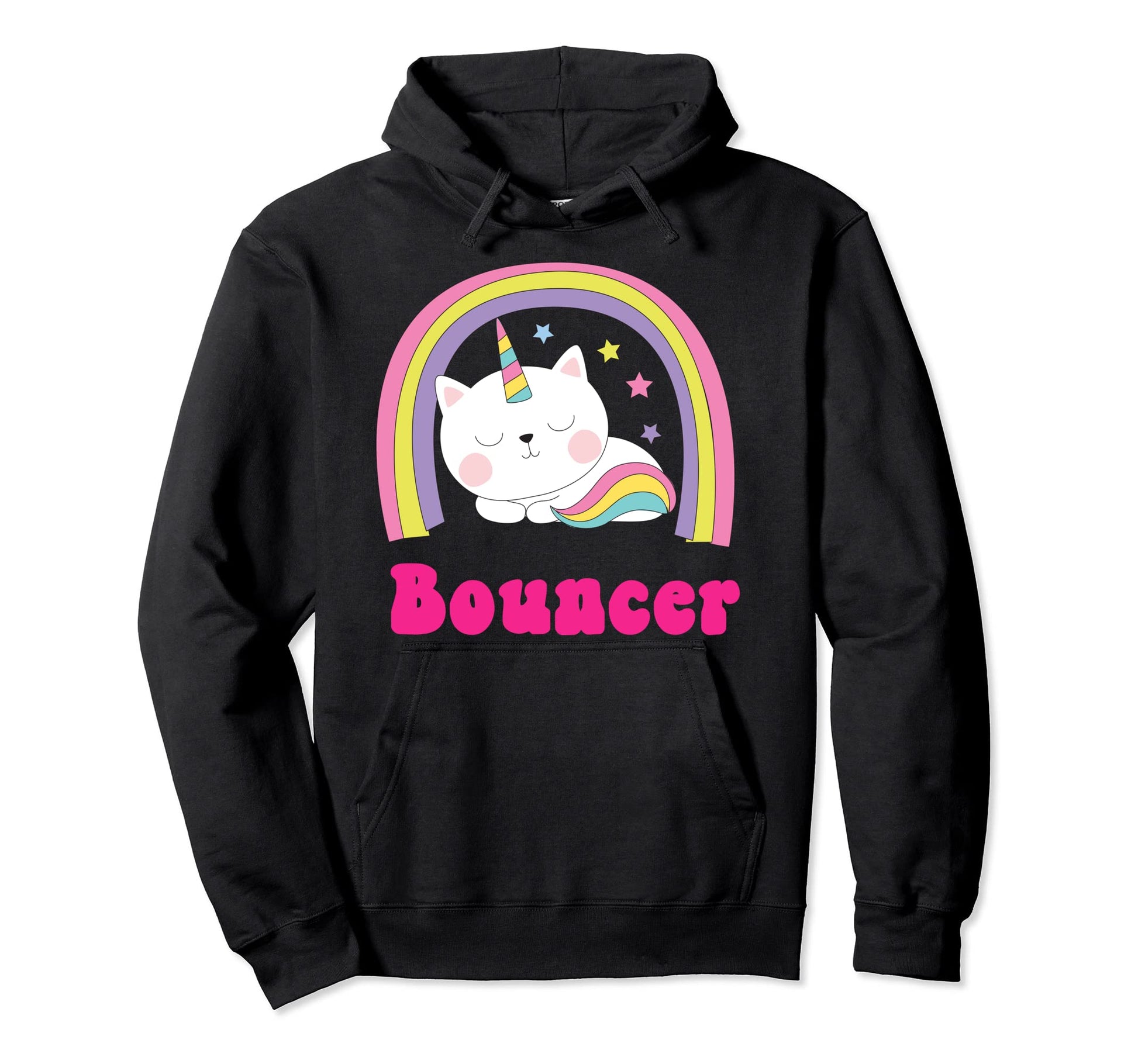 Bouncer Shirts Sarcastic Rainbow Funny Hoodie - Graphic Print for Adults - T-Shirt, Sweatshirt, Hoodie