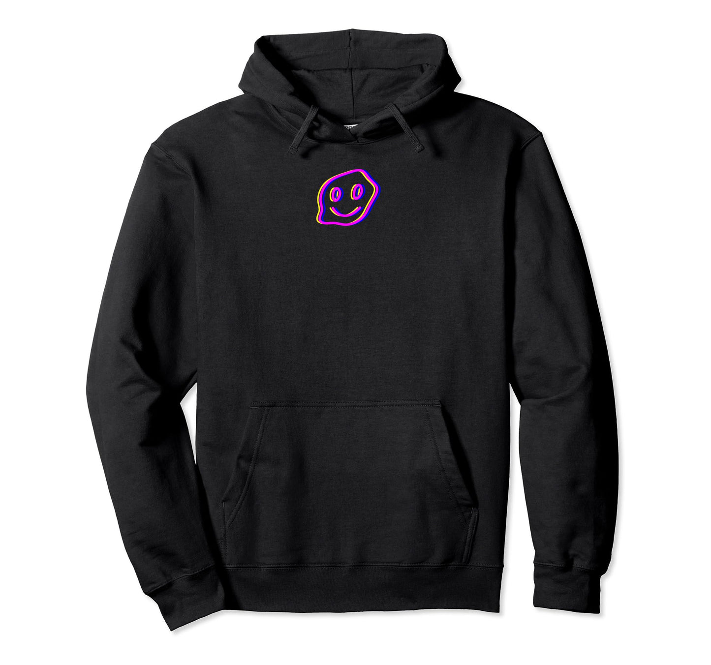 Vaporwave Smiling Face Grunge Aesthetic Hoodie - Minimalist Print Unisex - T-Shirt, Sweatshirt, Hoodie