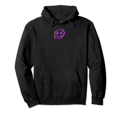 Vaporwave Smiling Face Grunge Aesthetic Hoodie - Minimalist Print Unisex - T-Shirt, Sweatshirt, Hoodie