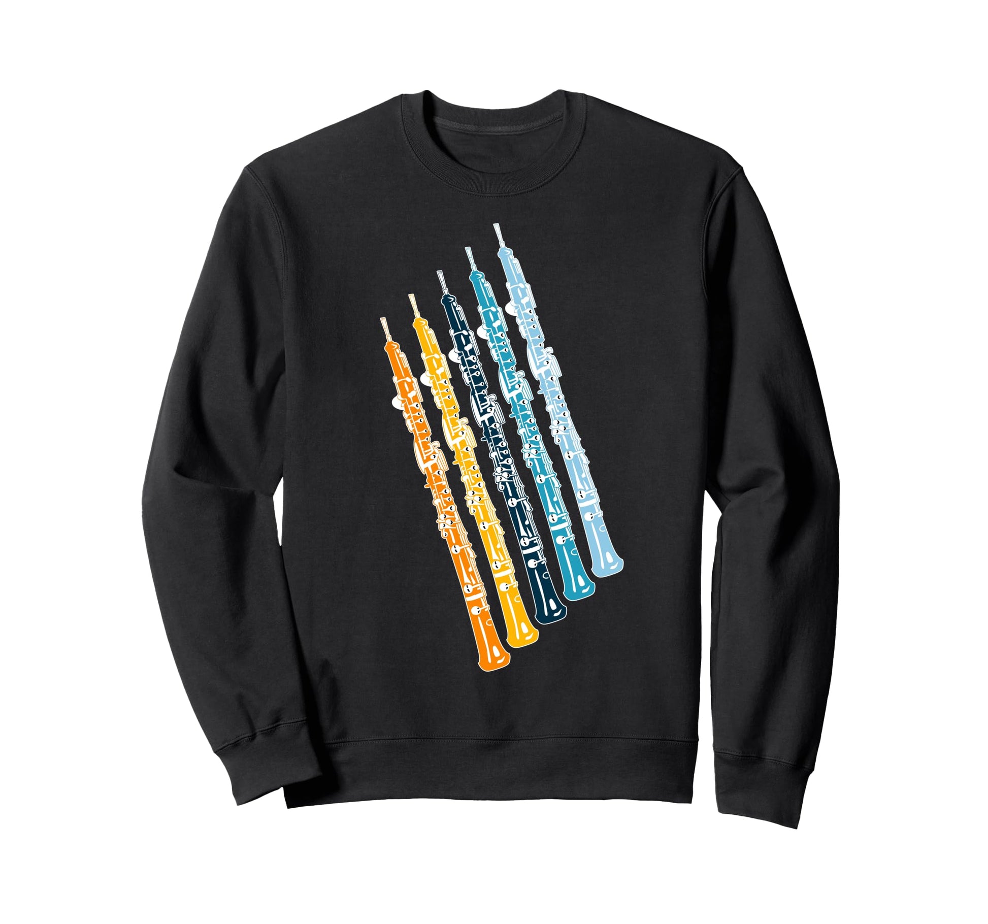 Funny Oboe Rainbow Sweatshirt - Graphic Print Unisex - T-Shirt, Sweatshirt, Hoodie