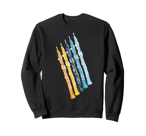 Funny Oboe Rainbow Sweatshirt - Graphic Print Unisex - T-Shirt, Sweatshirt, Hoodie