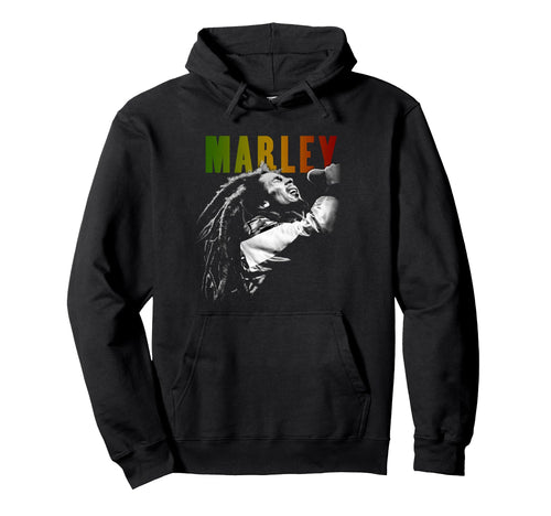 Bob Marley Rastaman Vibration Washed Hoodie - Aesthetic Graphic Men Women - T-Shirt, Sweatshirt, Hoodie