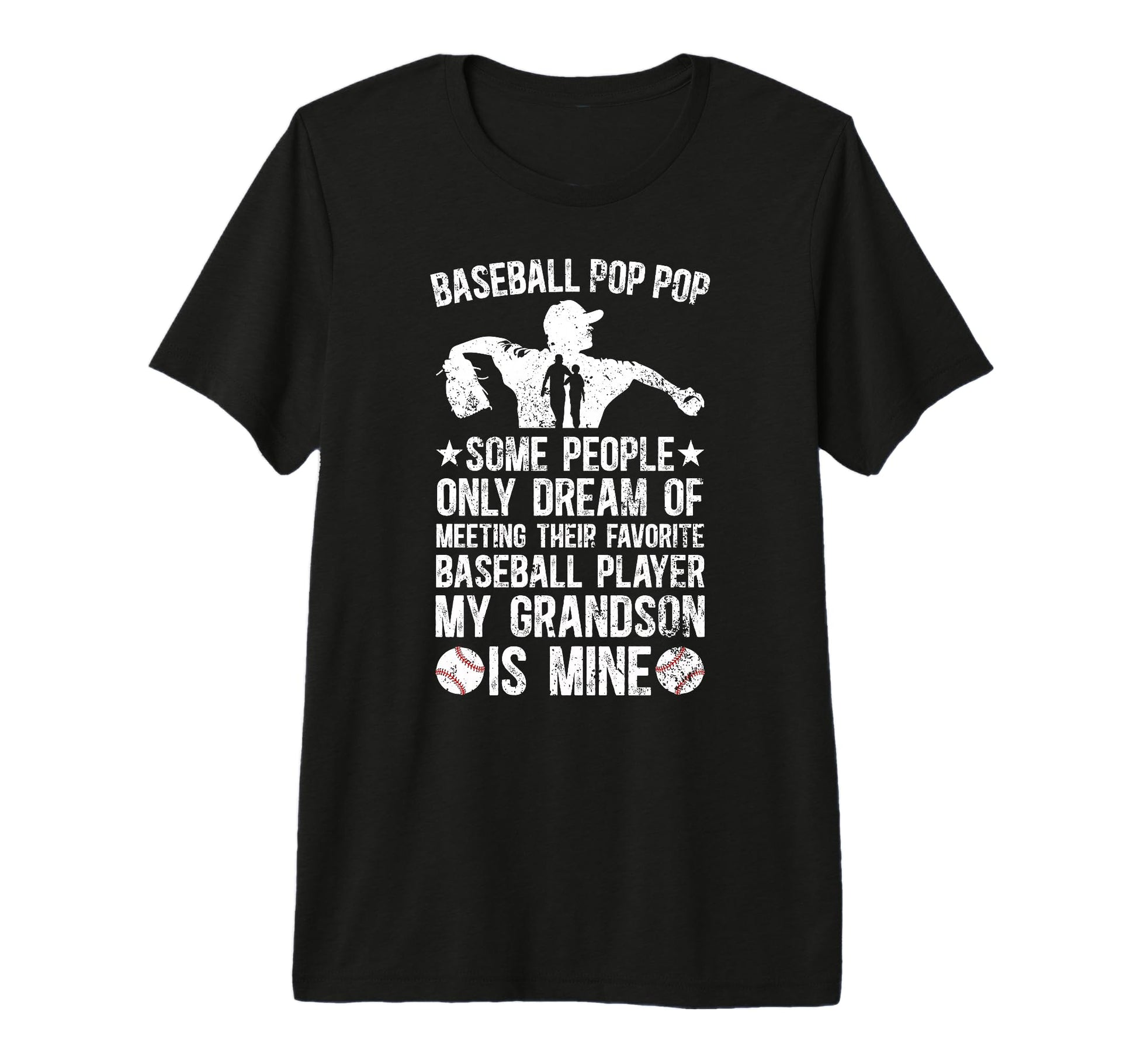 Mens Favorite Baseball Player Pop Pop T-Shirt - Novelty Apparel for Adults - T-Shirt, Sweatshirt, Hoodie