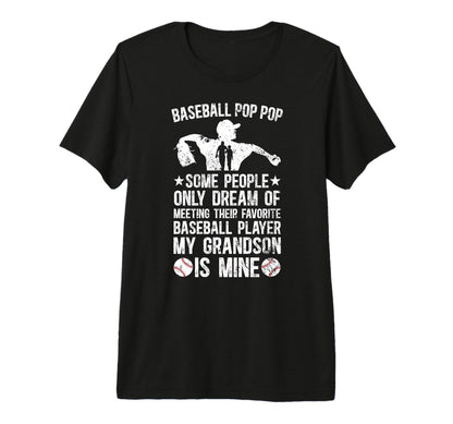 Mens Favorite Baseball Player Pop Pop T-Shirt - Novelty Apparel for Adults - T-Shirt, Sweatshirt, Hoodie