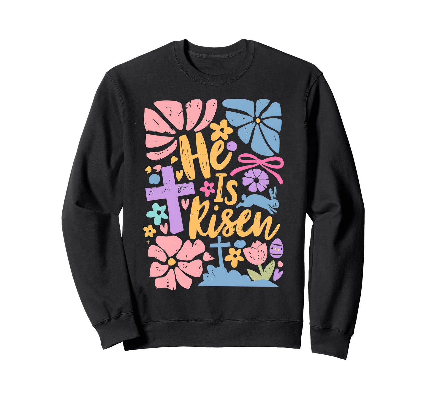 Boho He Is Risen Matthew 28 6 Sweatshirt - Streetwear Style Men Women - T-Shirt, Sweatshirt, Hoodie