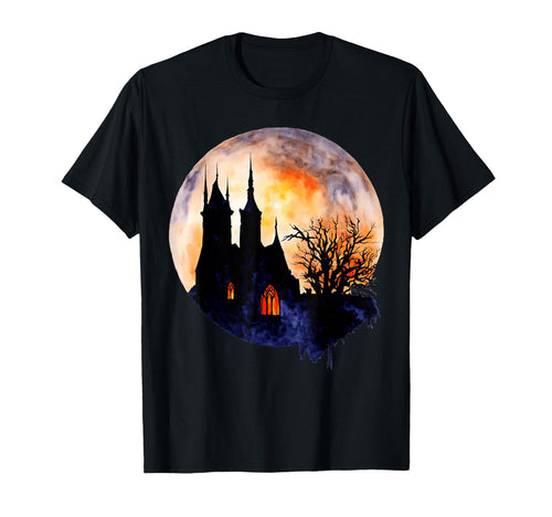 Occult Castle Reaper Art Goths Emo T-Shirt - Minimalist Print Unisex - T-Shirt, Sweatshirt, Hoodie