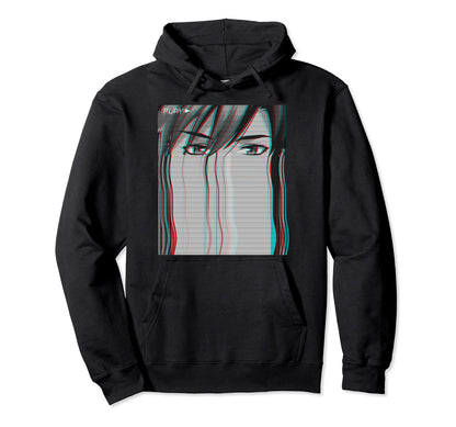 Vaporwave Aesthetic Sad Anime Japanese Hoodie - Graphic Print Men Women - T-Shirt, Sweatshirt, Hoodie
