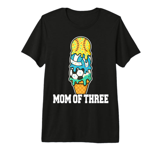 Softball Soccer Volleyball Mom Ice T-Shirt - Unique Graphic for Adults - T-Shirt, Sweatshirt, Hoodie