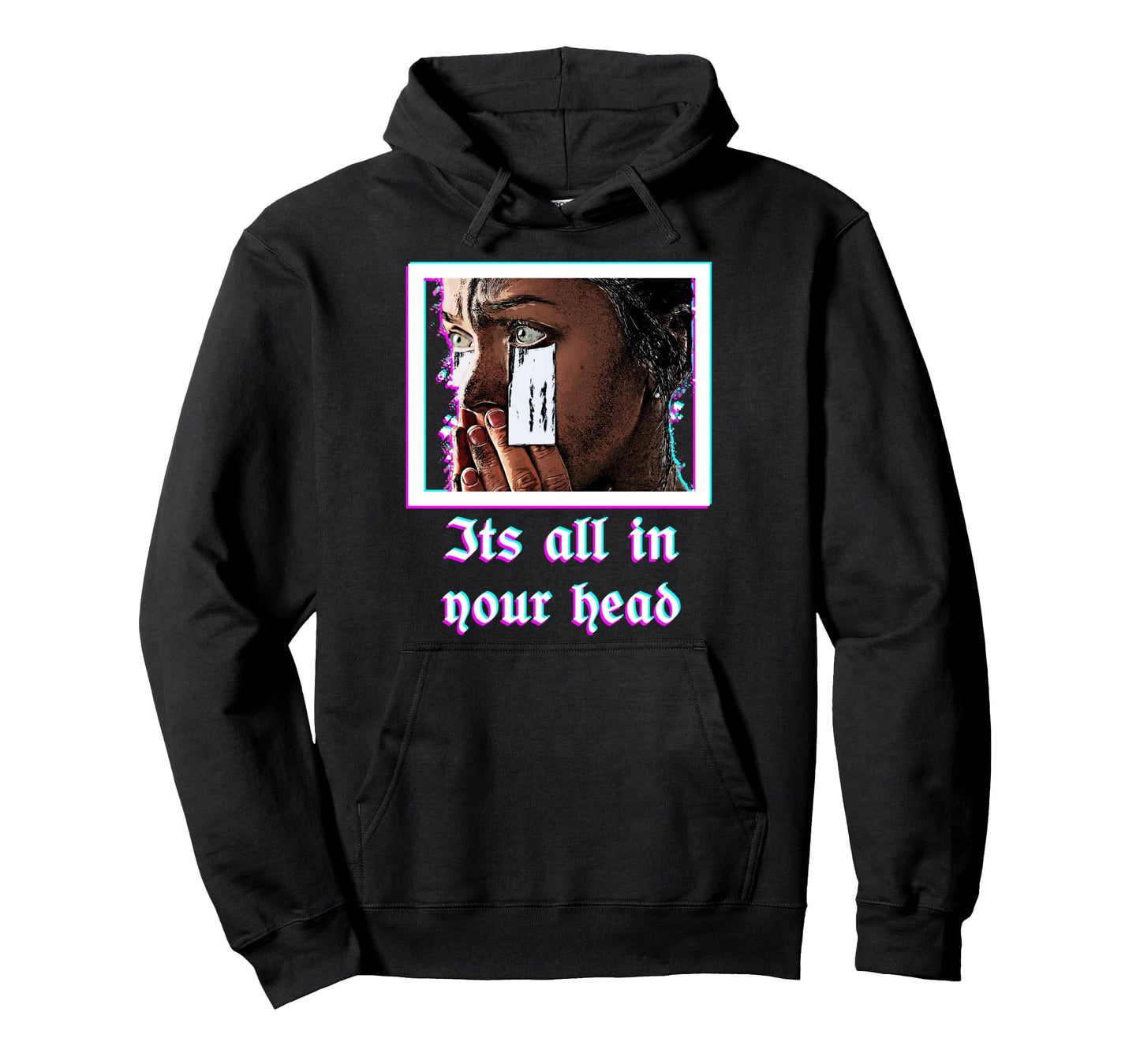 Tears Aesthetic Sad Vaporwave Hoodie - Graphic Print for Adults - T-Shirt, Sweatshirt, Hoodie