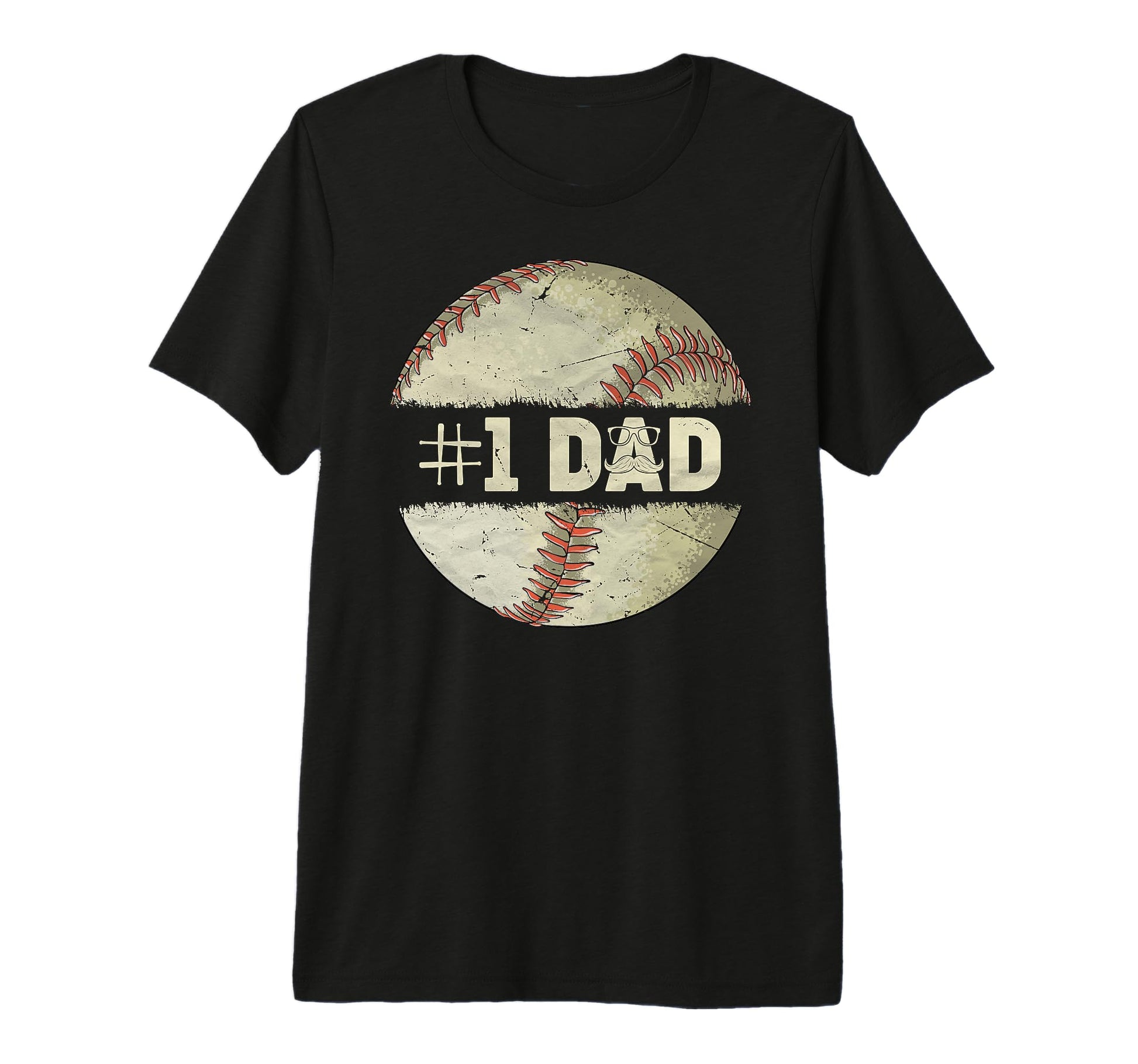 Baseball Player Dad Papa Number One T-Shirt - Graphic Print Unisex - T-Shirt, Sweatshirt, Hoodie