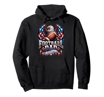 Football Dad Usa Flag American Football Hoodie - Unique Graphic for Adults - T-Shirt, Sweatshirt, Hoodie