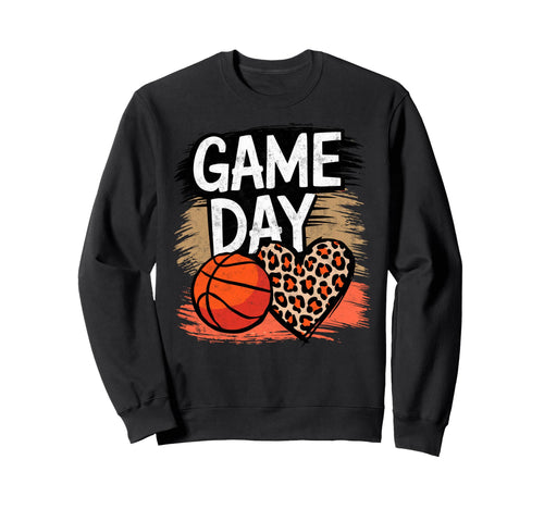 Game Day Animal Heart Basketball Sweatshirt - Aesthetic Graphic Men Women - T-Shirt, Sweatshirt, Hoodie