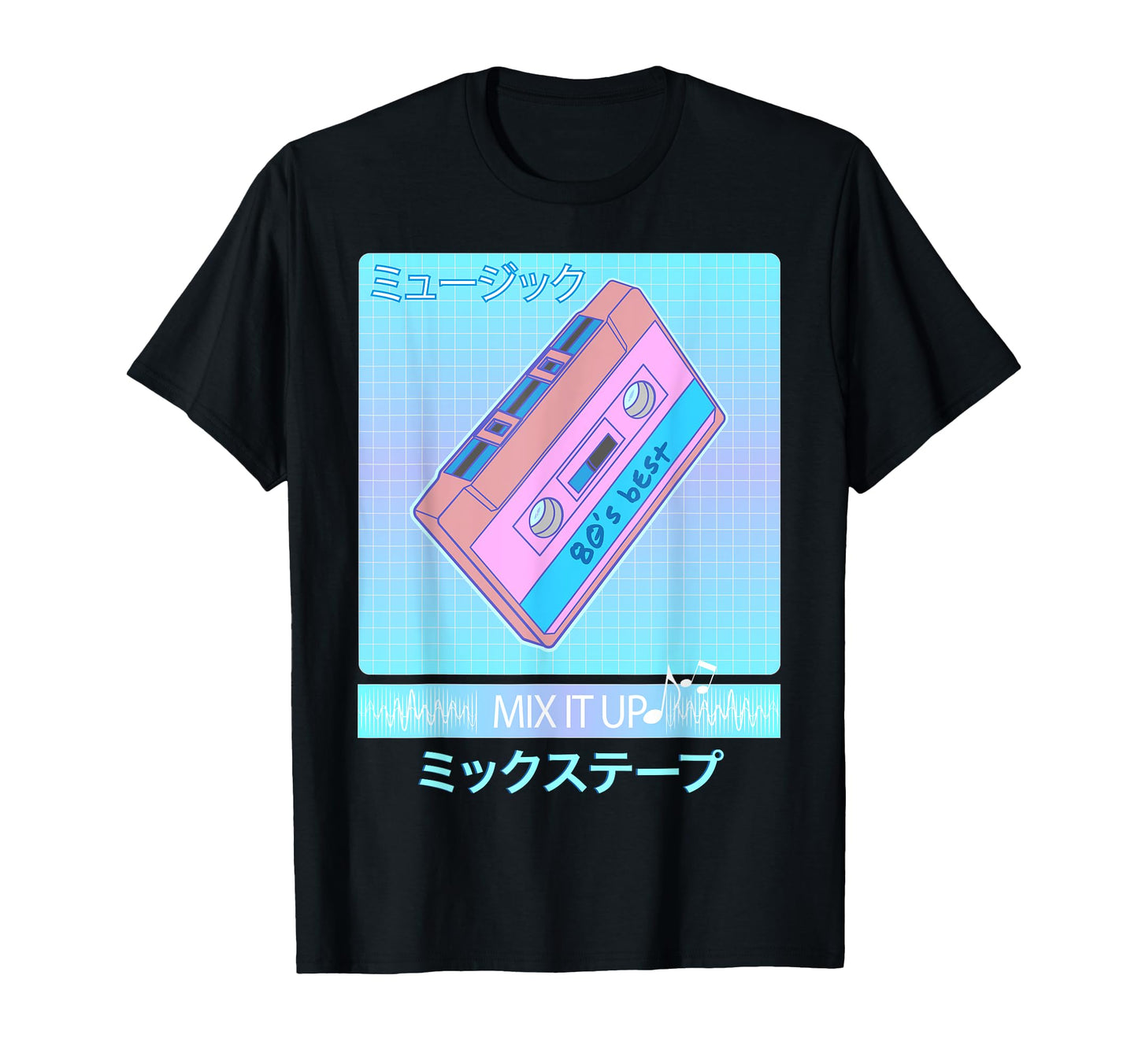 Mix Tape 80S Japanese Otaku Aesthetic T-Shirt - Unique Graphic Men Women - T-Shirt, Sweatshirt, Hoodie